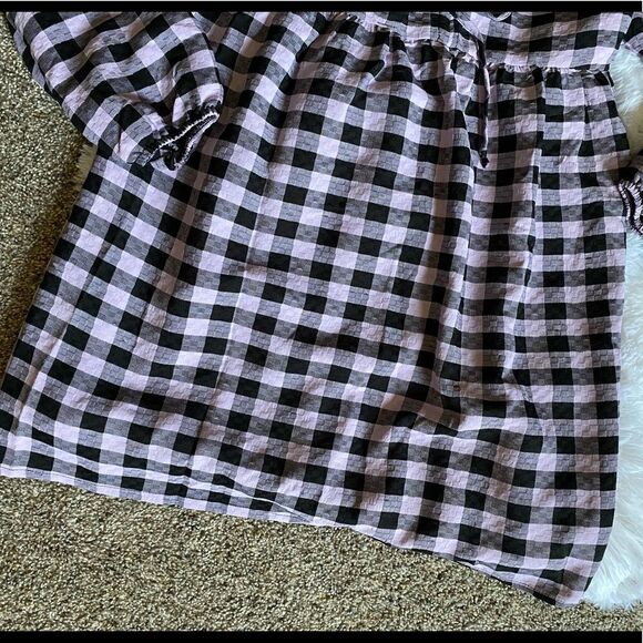 Wild Fable Black & Purple Checkered Dress Size Medium NEW With Tags - Picture 3 of 10